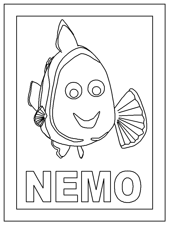 Finding Nemo 33 For Kids Coloring Page