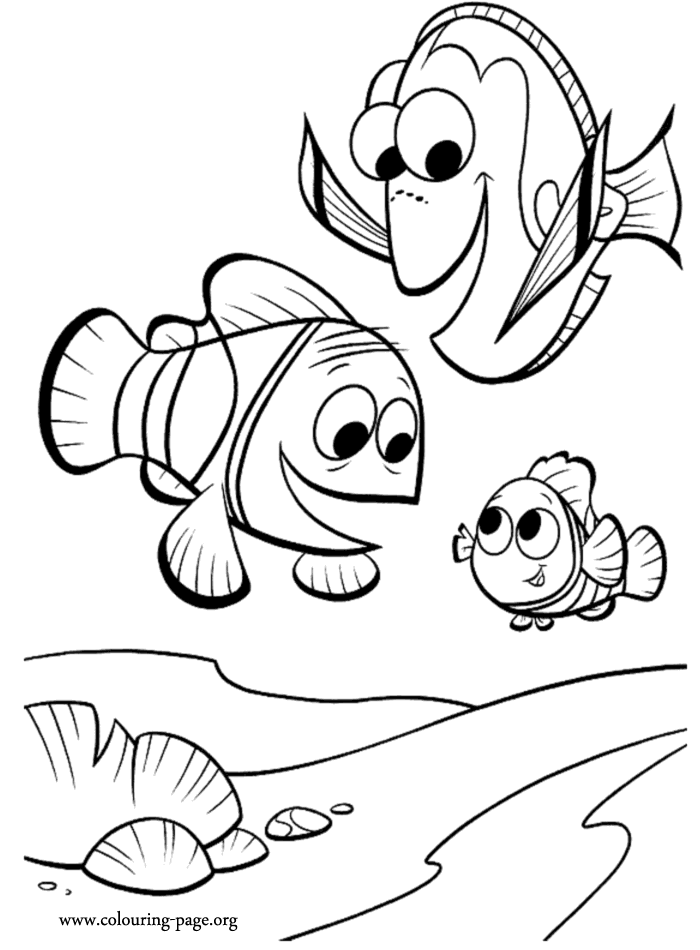 Cool Finding Nemo 4 Coloring Page