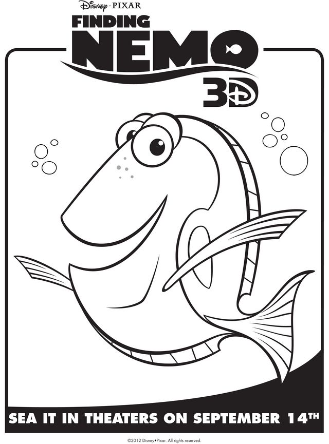 Finding Nemo 42 Cool Coloring Page