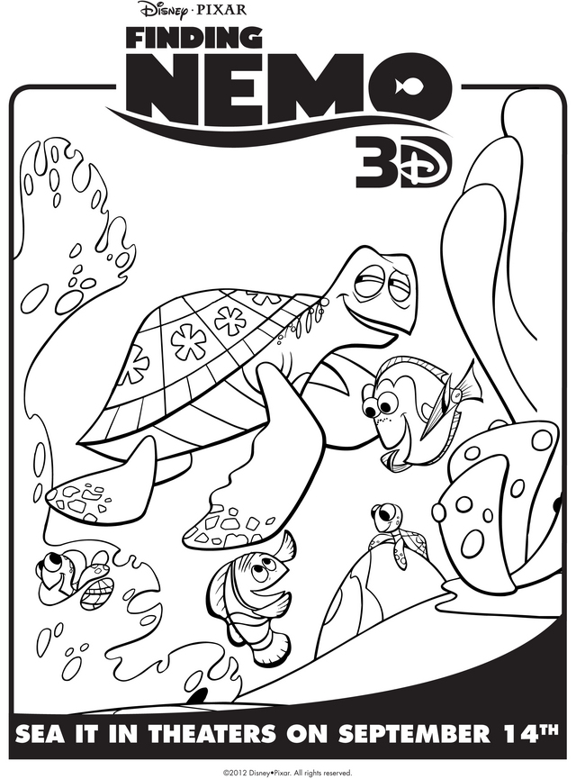 Cool Finding Nemo 43 Coloring Page