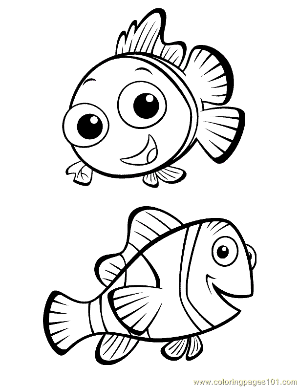 Finding Nemo 7 Cool Coloring Page