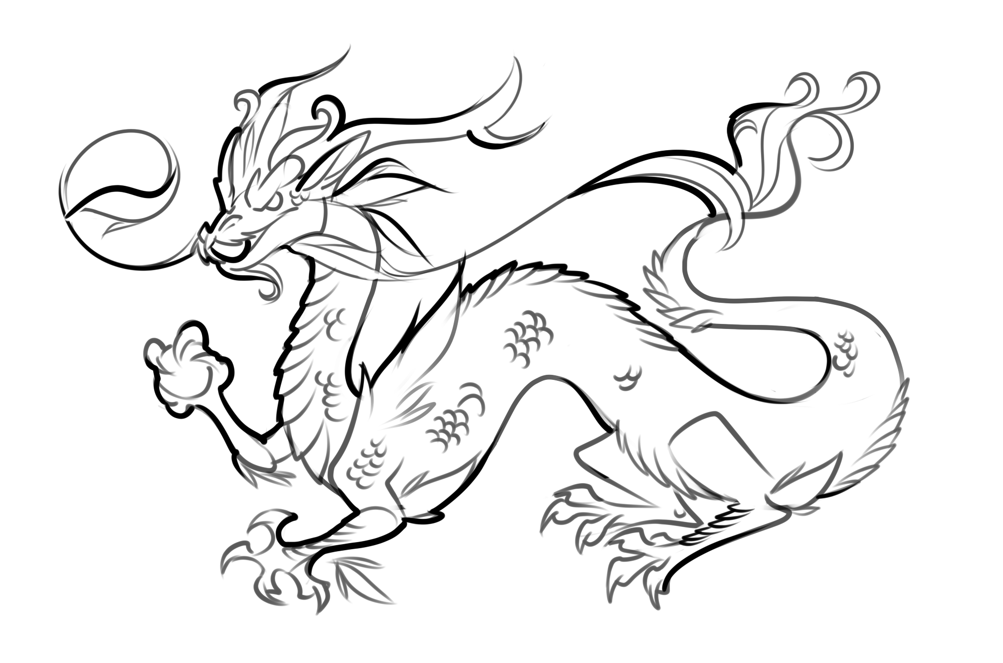 Fire Dragon 16 Cool Coloring Page