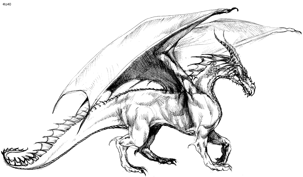 Fire Dragon 20 Cool Coloring Page