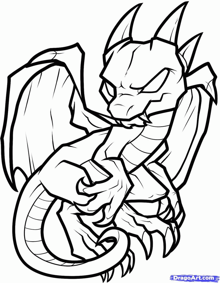 Fire Dragon 24 Cool Coloring Page