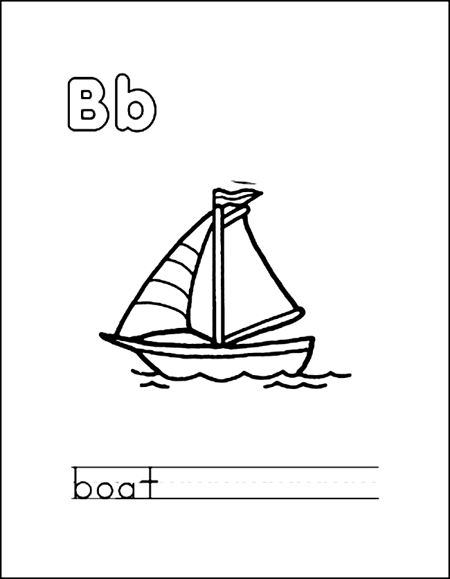 Nice Fishing Boat For Kids Coloring Page