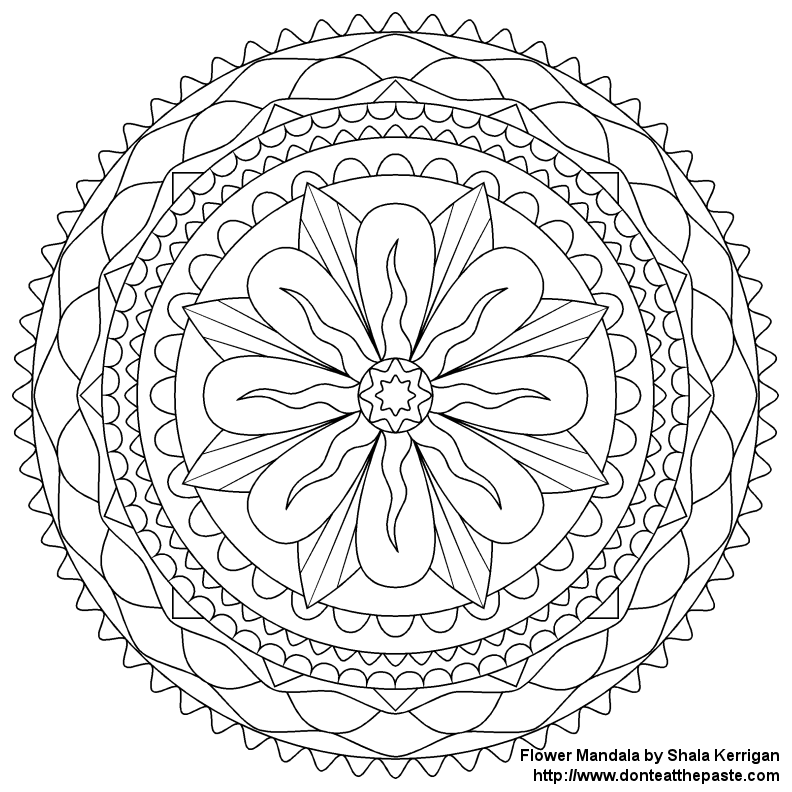 Flower For Adults 20 Cool Coloring Page