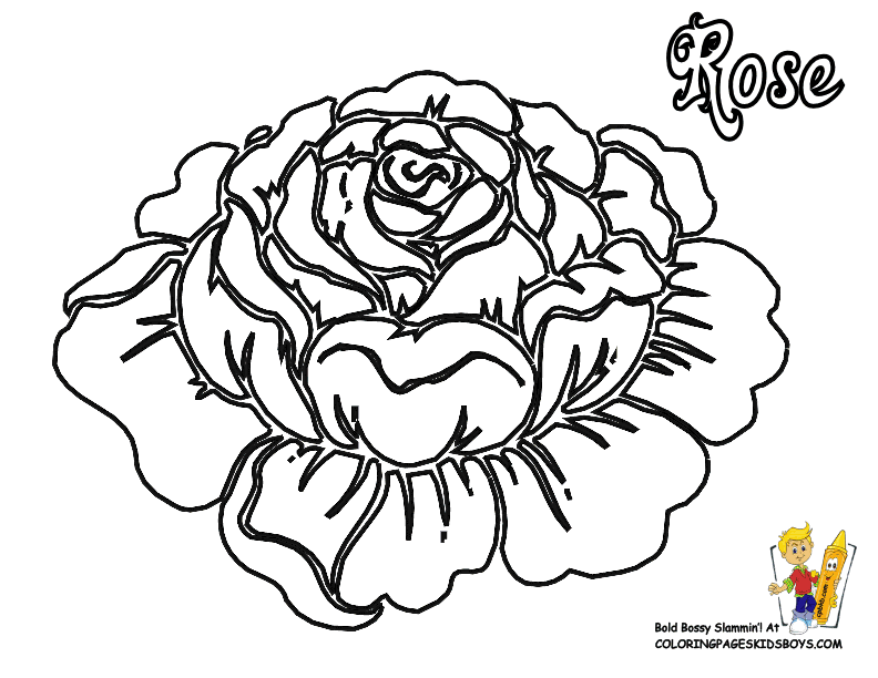 Flower For Adults 21 For Kids Coloring Page