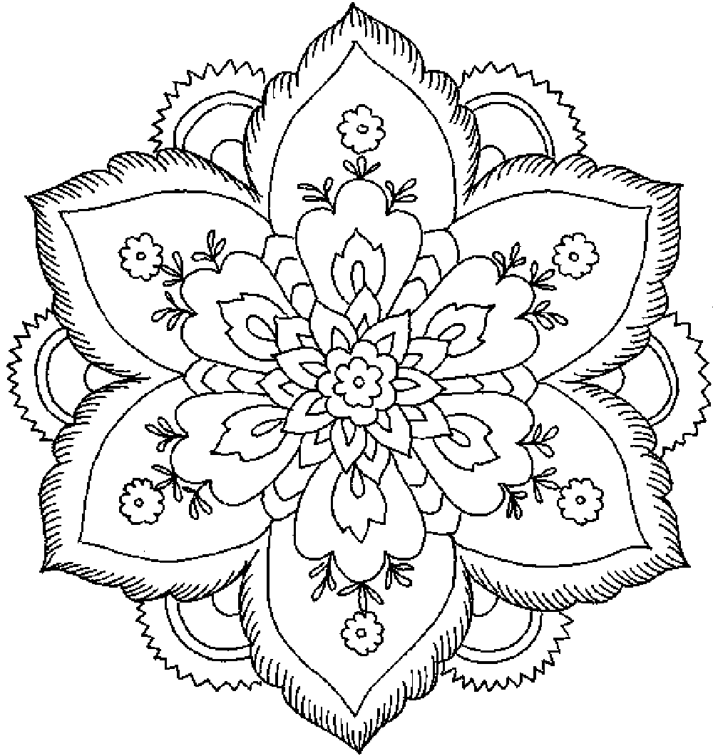 Flower For Adults 34 Cool Coloring Page