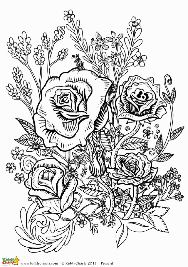 Flower For Adults 36 Cool Coloring Page