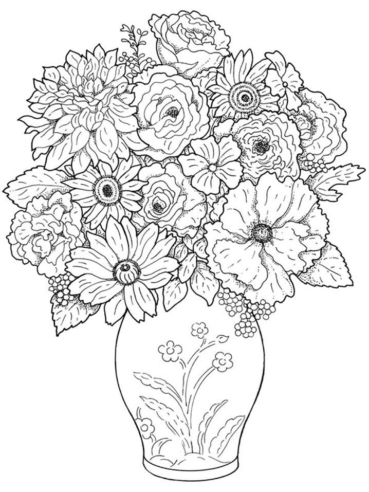 Flower For Adults 38 Cool Coloring Page