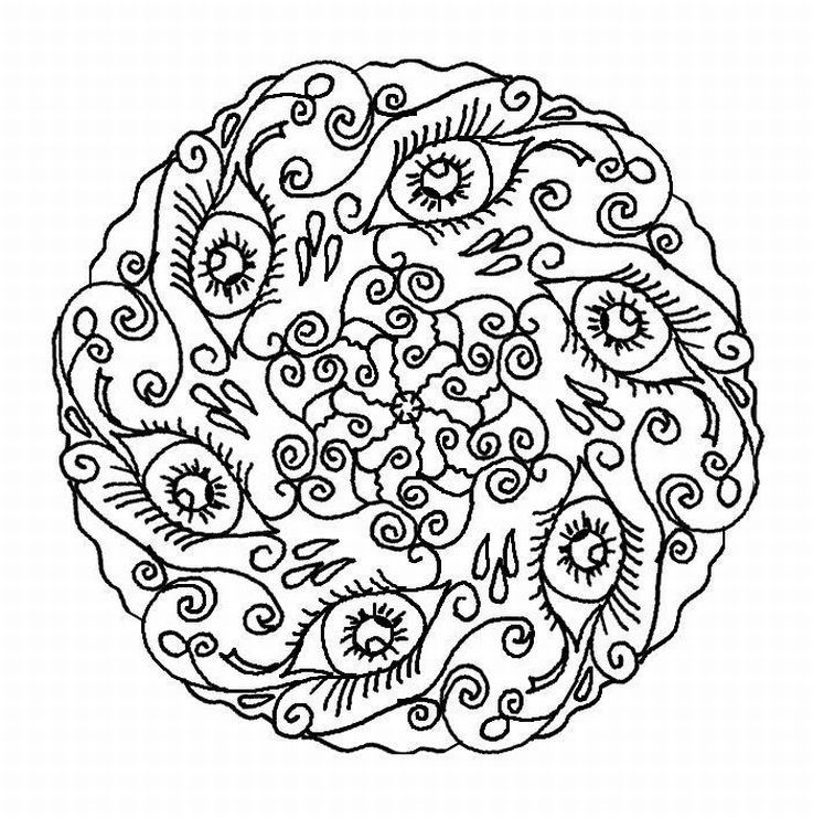 Flower For Adults 4 Cool Coloring Page