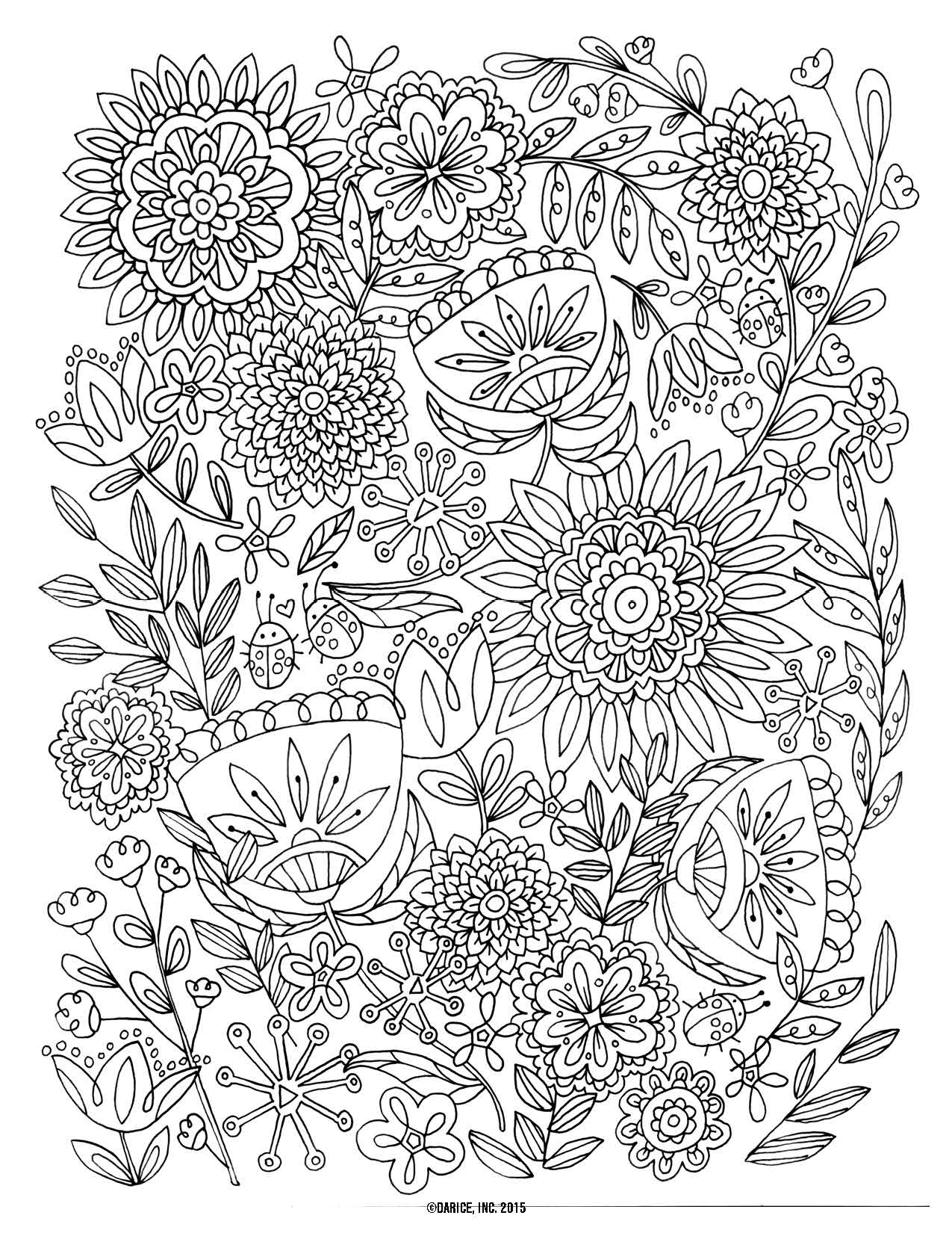 Flower For Adults 42 Cool Coloring Page