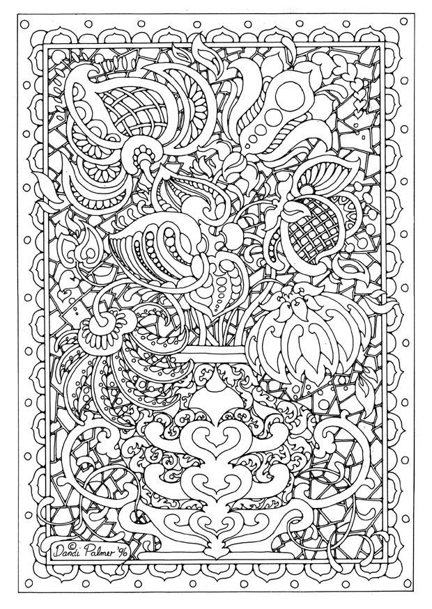 Flower For Adults 45 For Kids Coloring Page