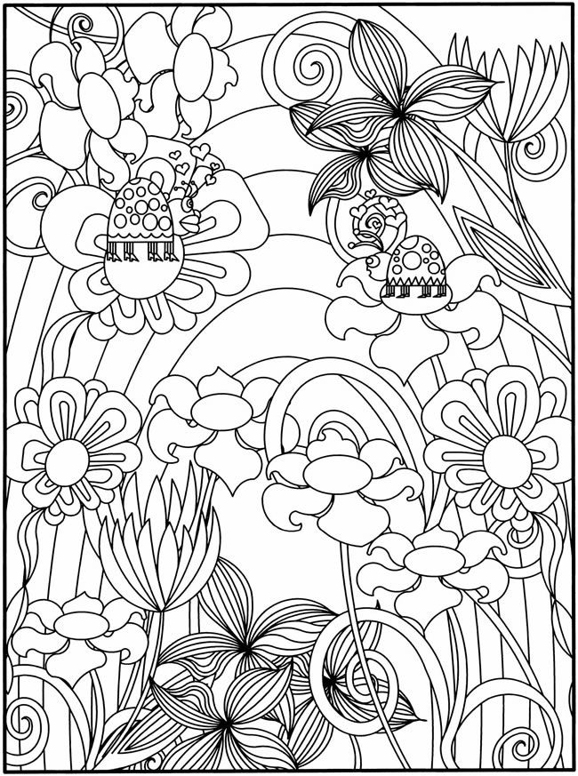 Flower For Adults 49 For Kids Coloring Page