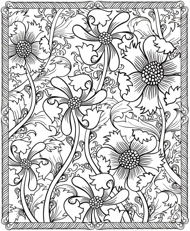 Flower For Adults 51 Cool Coloring Page