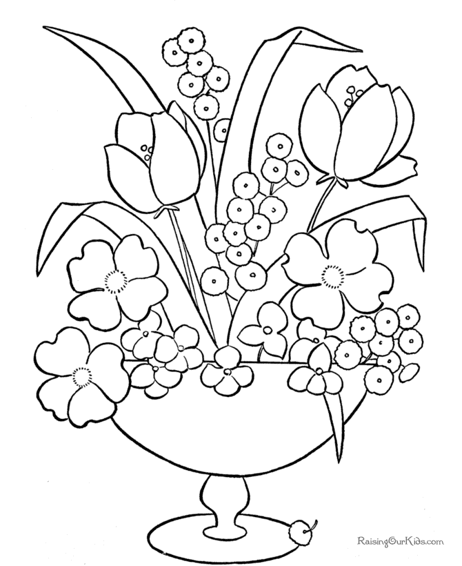 Flower For Adults 6 Cool Coloring Page