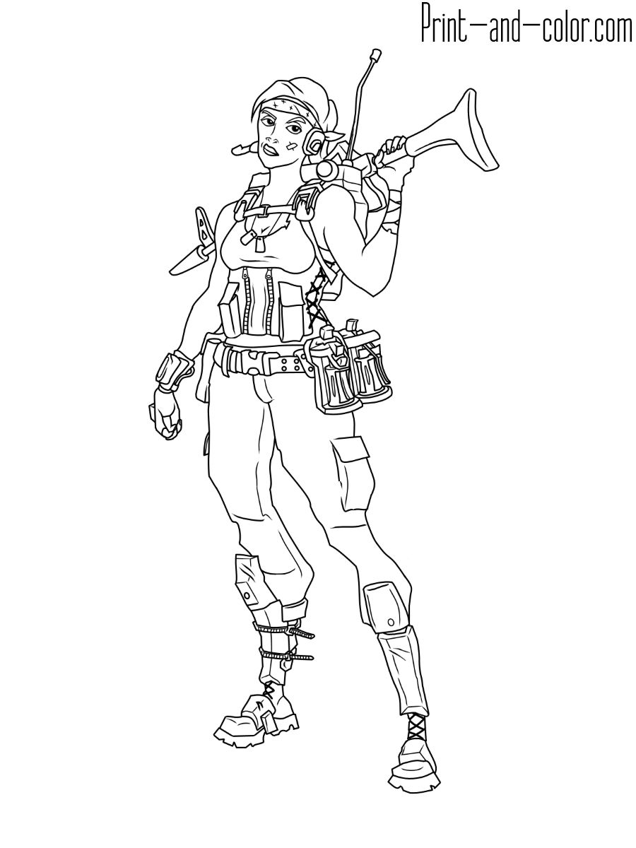 Fortnite 21 Cool Cool Coloring Page