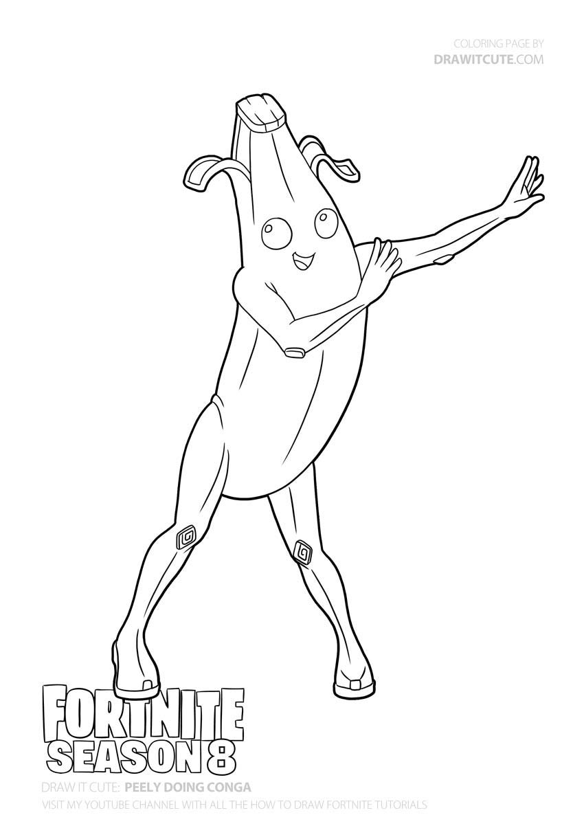 Fortnite 23 Cool Cool Coloring Page