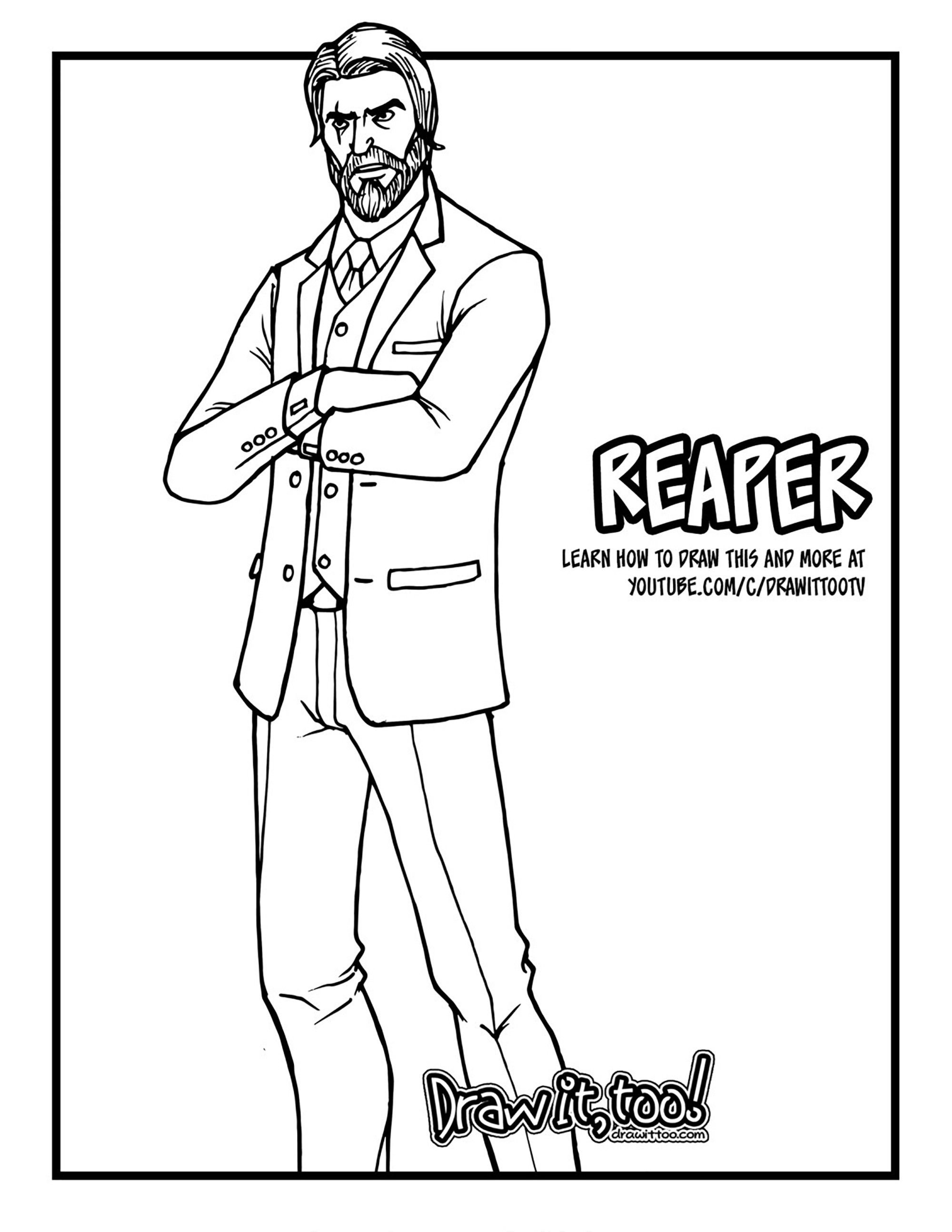 Fortnite 25 Cool Cool Coloring Page