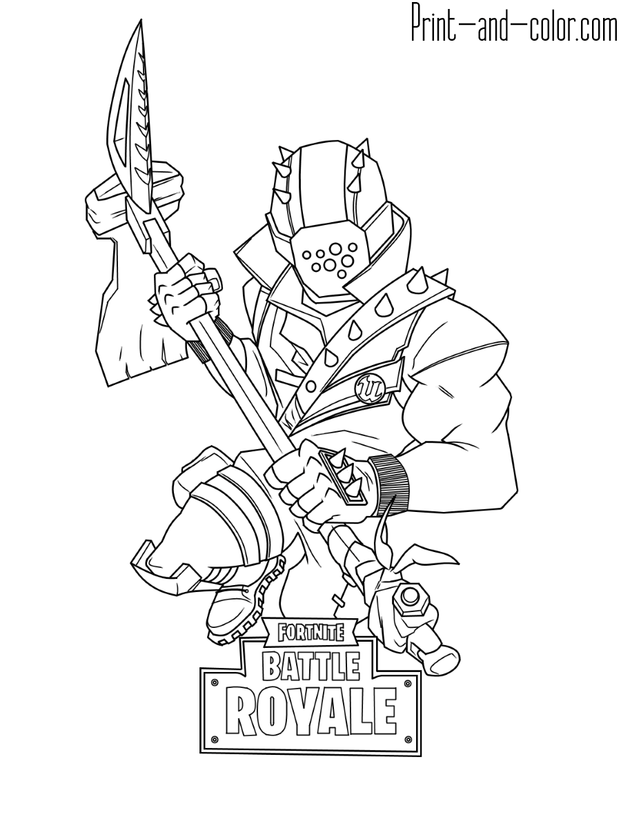 Fortnite 3 Cool Cool Coloring Page