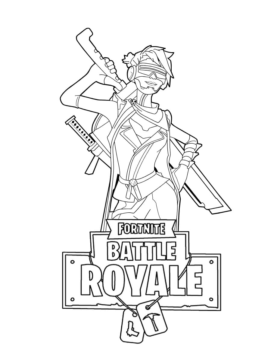 Cool Cool Fortnite 34 Coloring Page