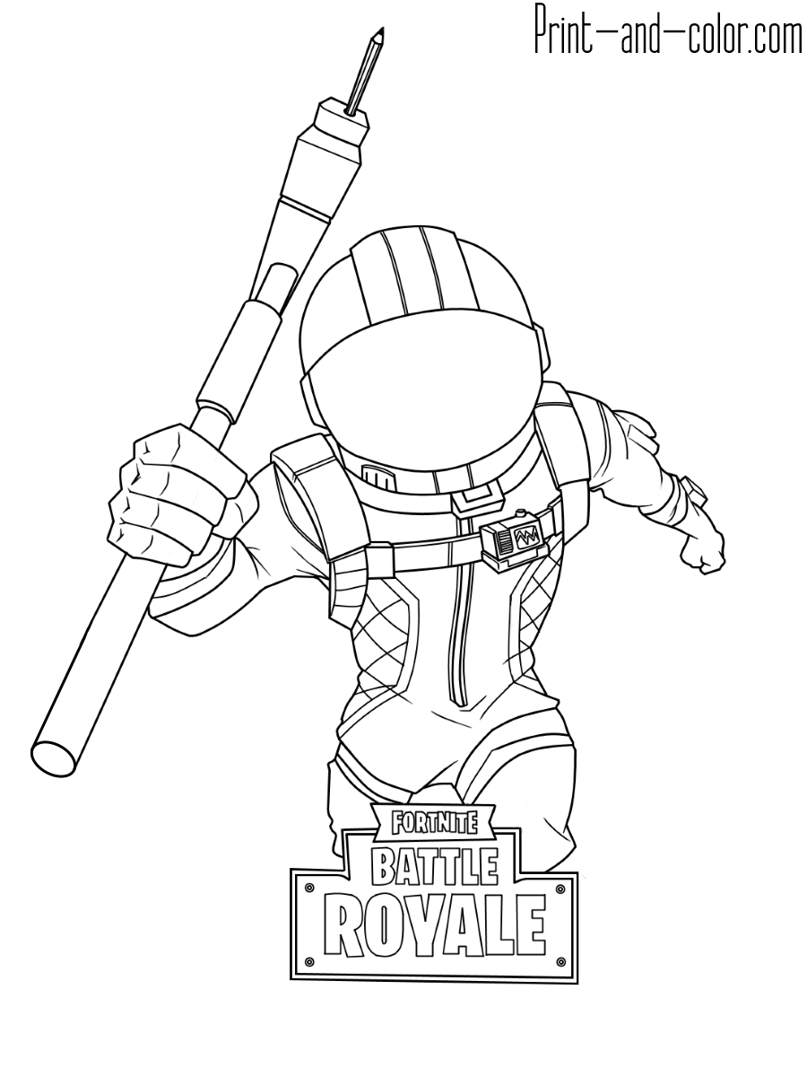 Fortnite 40 For Kids For Kids Coloring Page