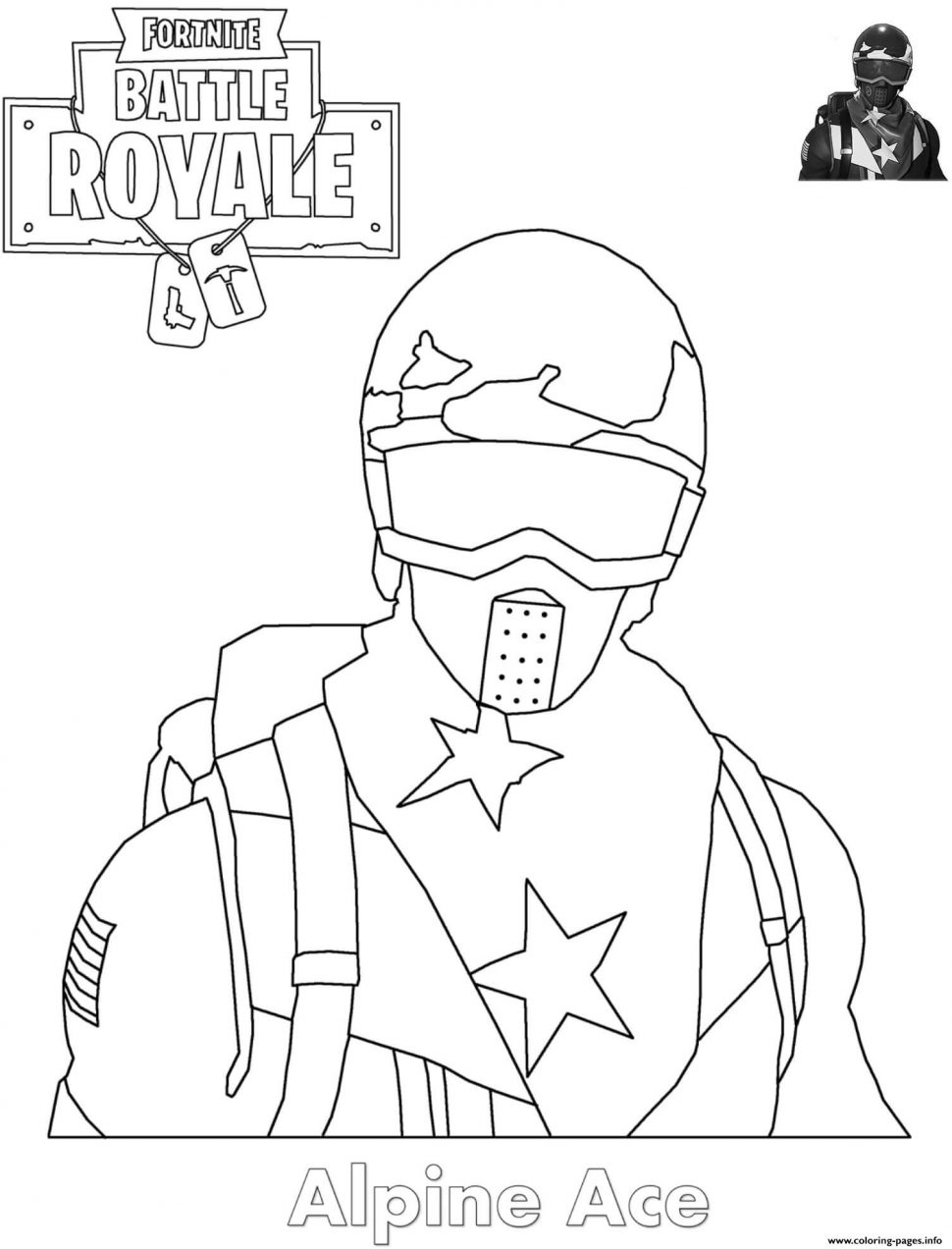 Cool Cool Fortnite 42 Coloring Page