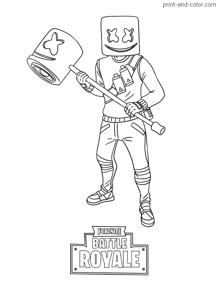 Fortnite 45 Cool Cool Coloring Page