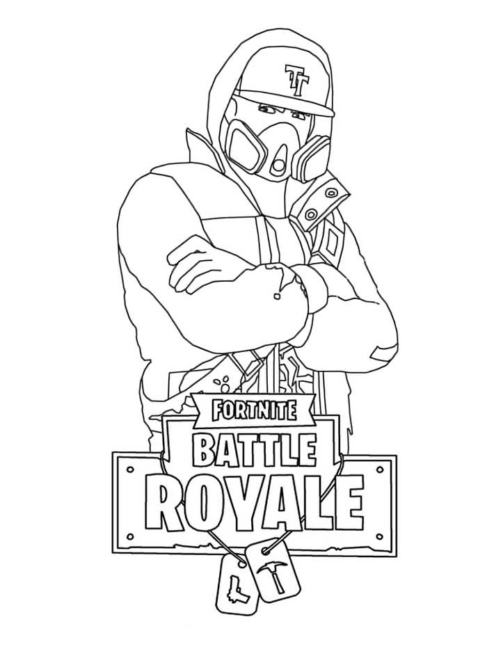 Cool Cool Fortnite 46 Coloring Page