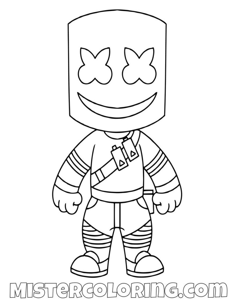 Fortnite 47 Cool Cool Coloring Page