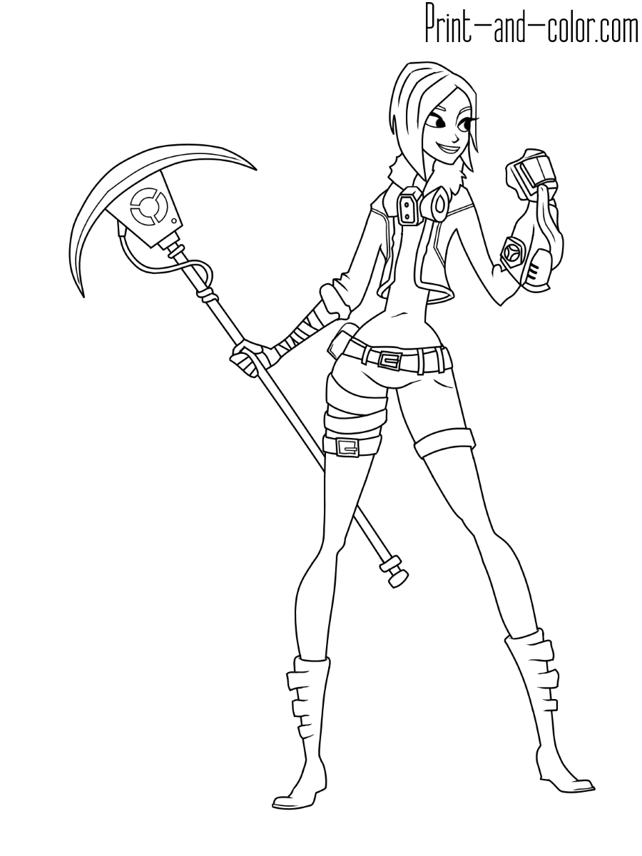 Fortnite 5 Cool Cool Coloring Page