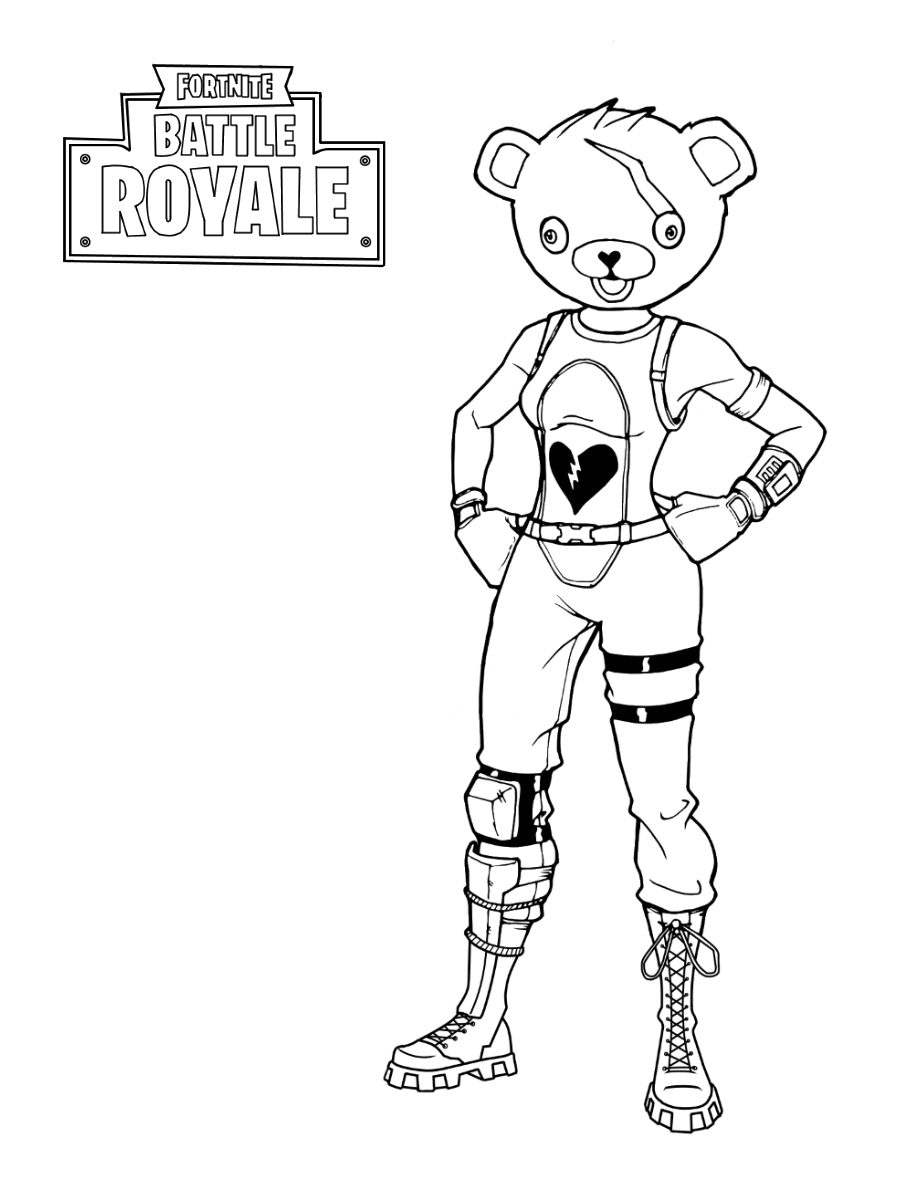 Fortnite 7 Cool Cool Coloring Page