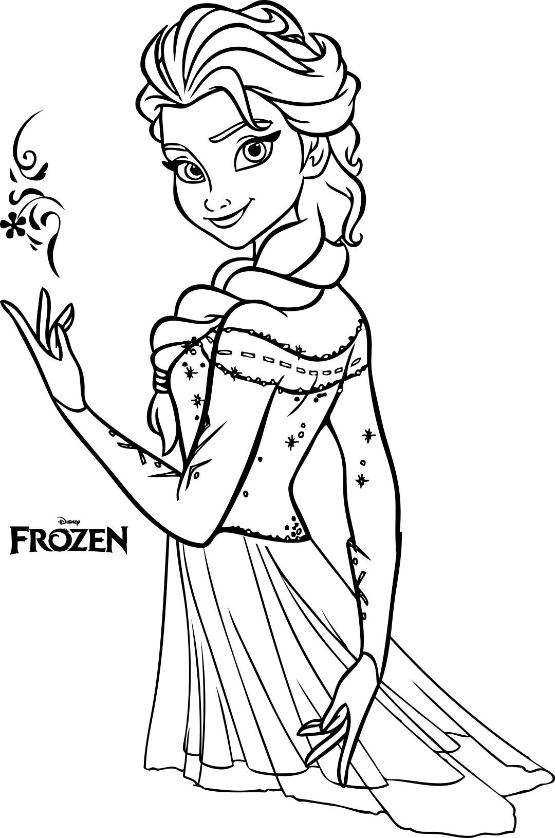 Frozen Elsa 15 Cool Coloring Page