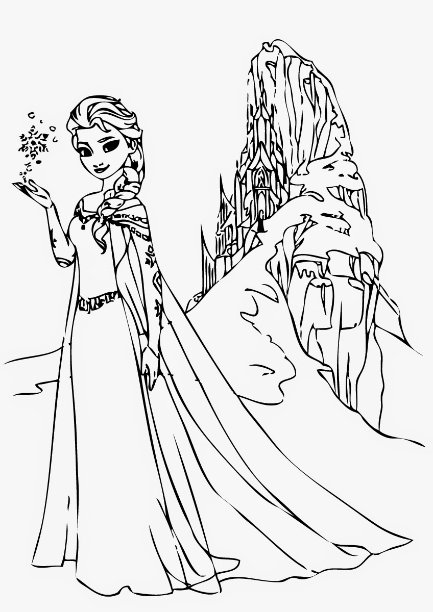 Frozen Elsa 18 For Kids Coloring Page