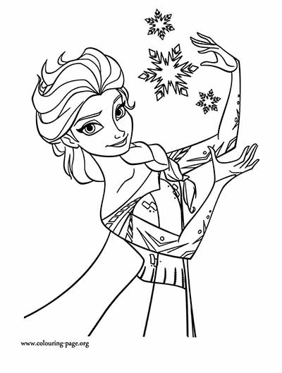 Frozen Elsa 21 Cool Coloring Page