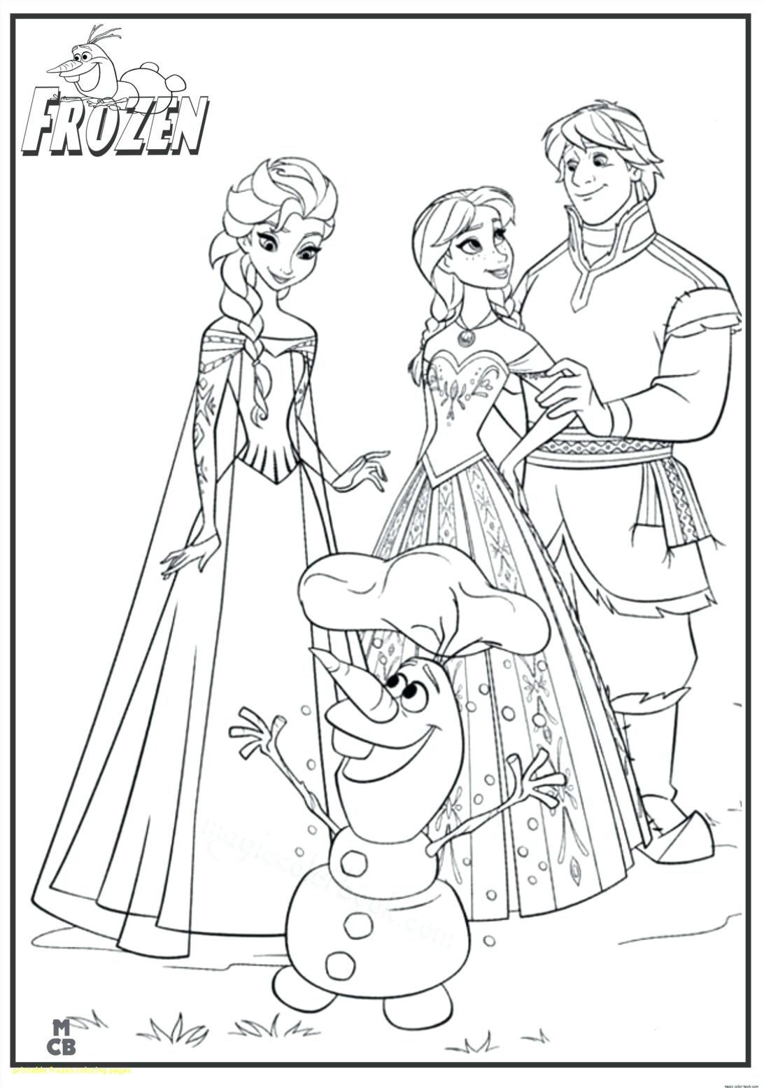 Frozen Elsa 23 Cool Coloring Page