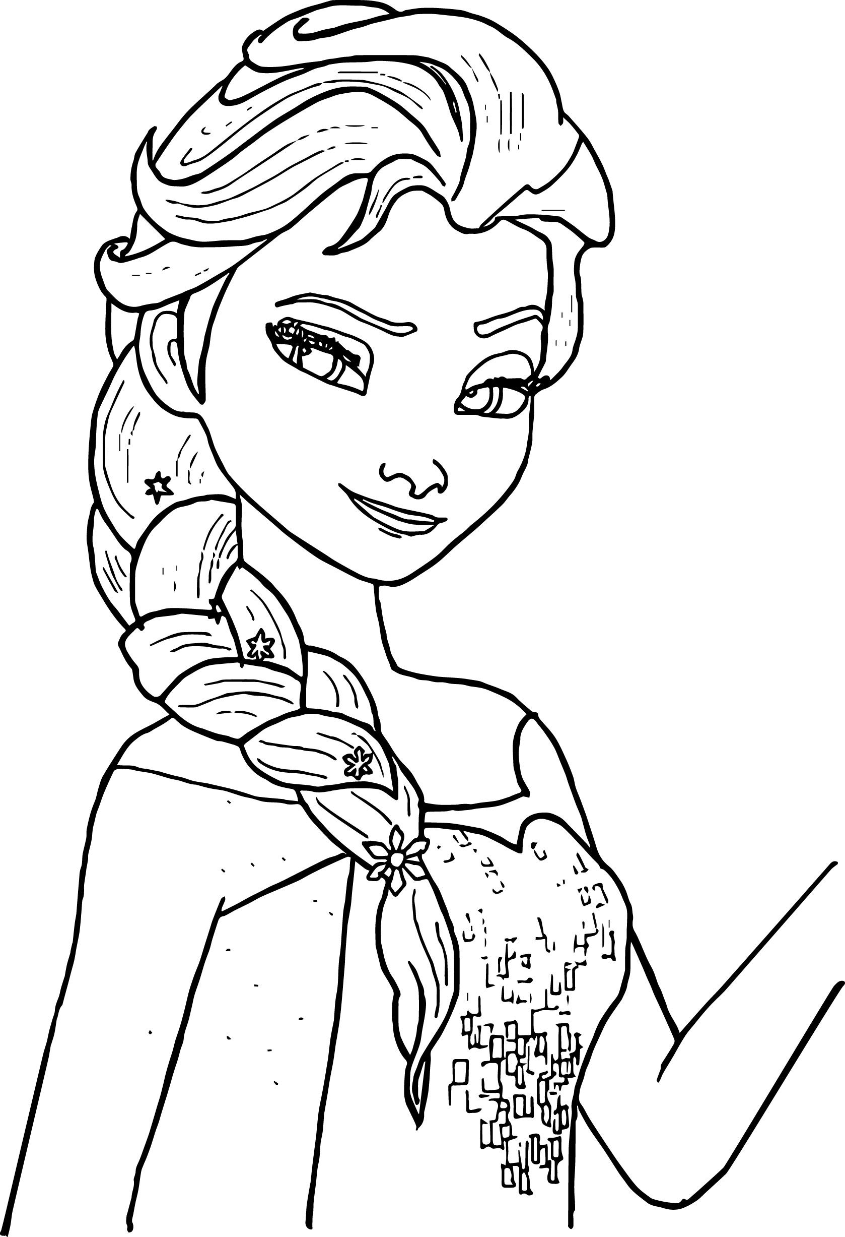Frozen Elsa 6 For Kids Coloring Page