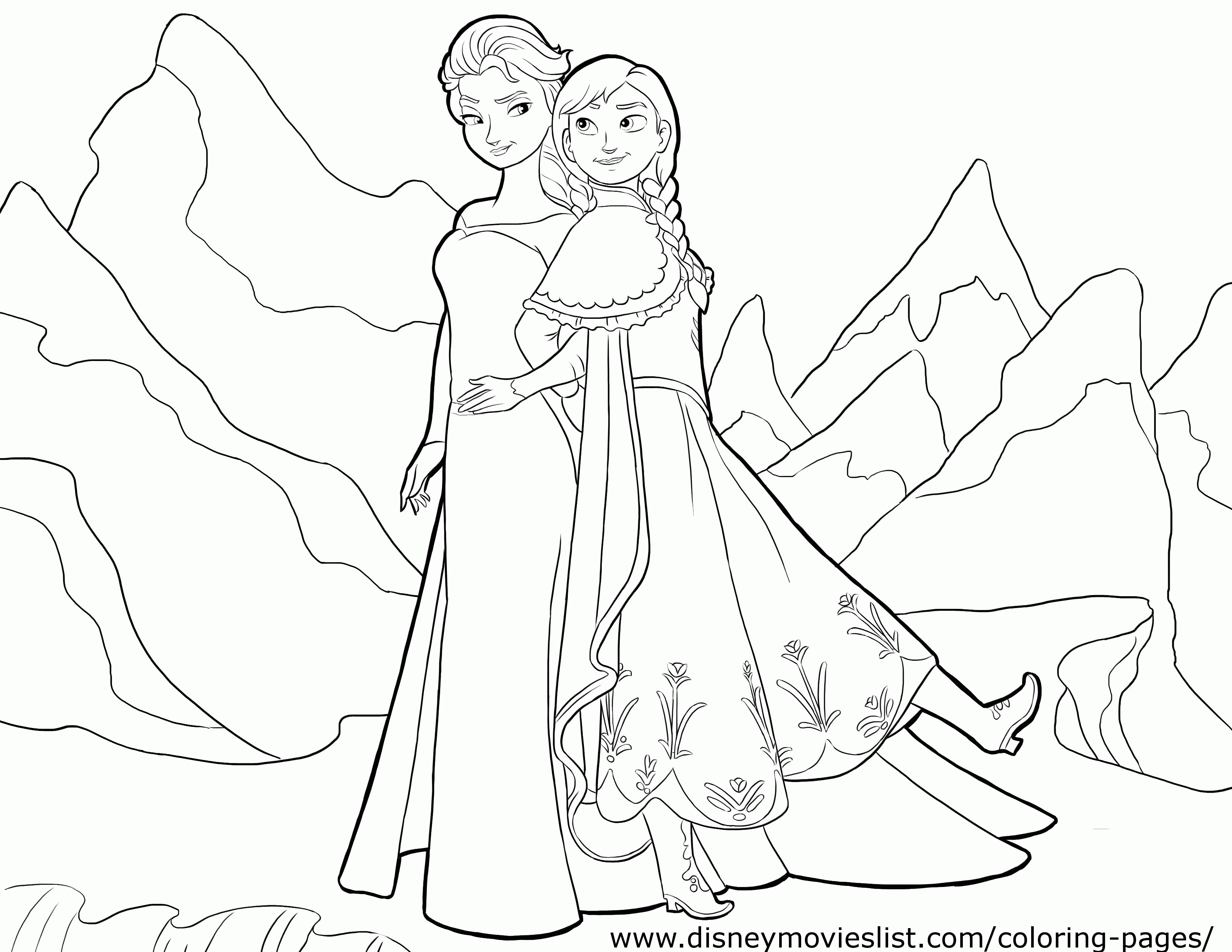 Frozen 10 Cool Coloring Page