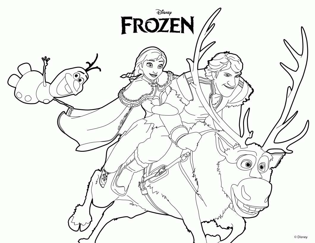 Frozen 11 For Kids Coloring Page