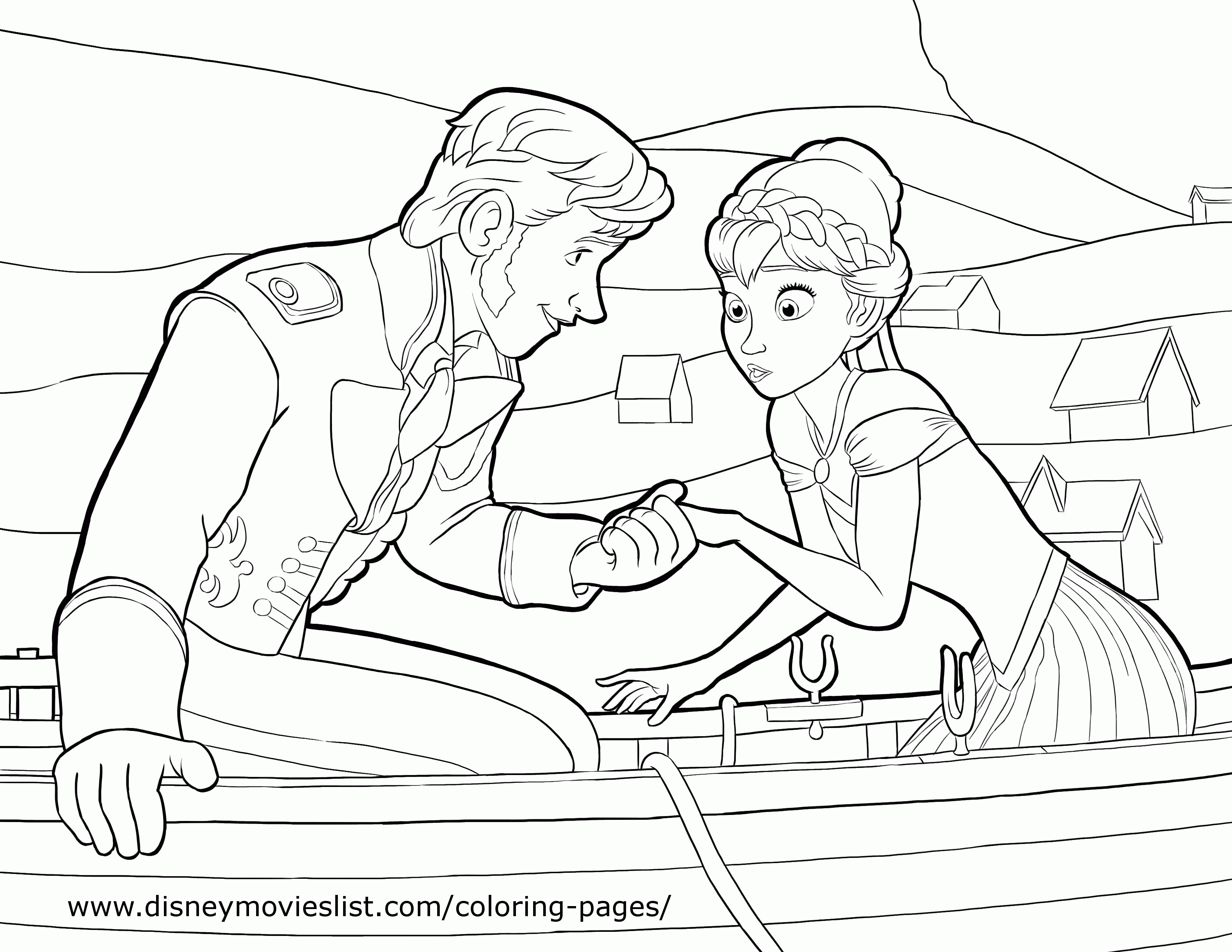Frozen 15 For Kids Coloring Page