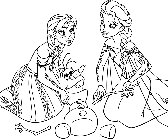 Cool Frozen 25 Coloring Page