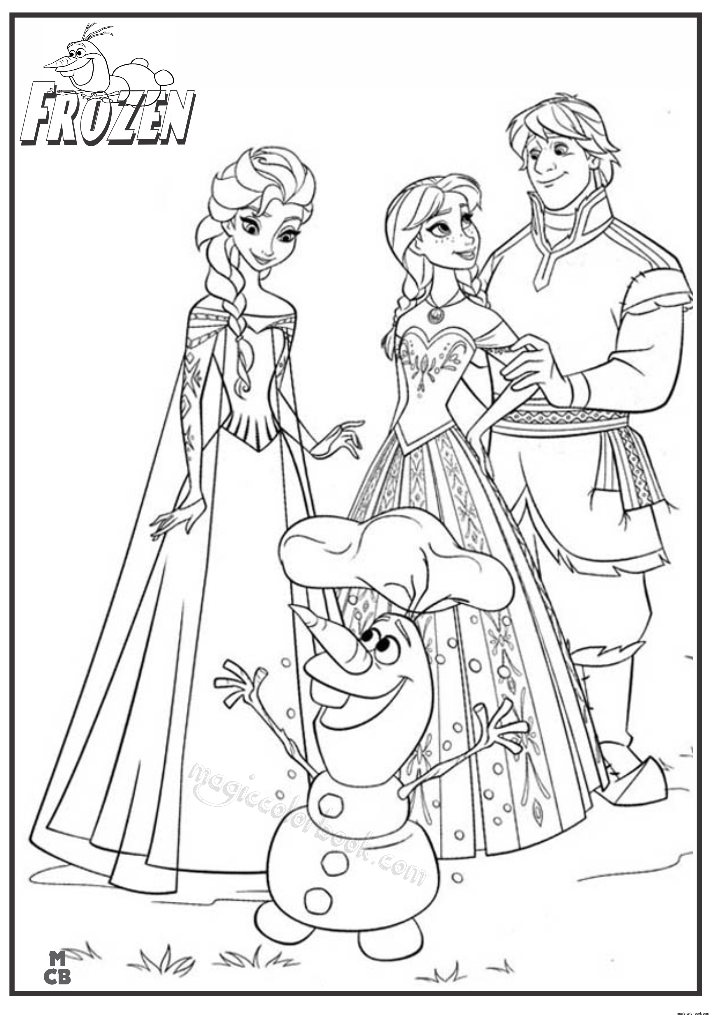 Frozen 27 For Kids Coloring Page