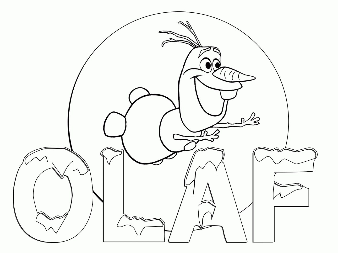 Frozen 4 Cool Coloring Page