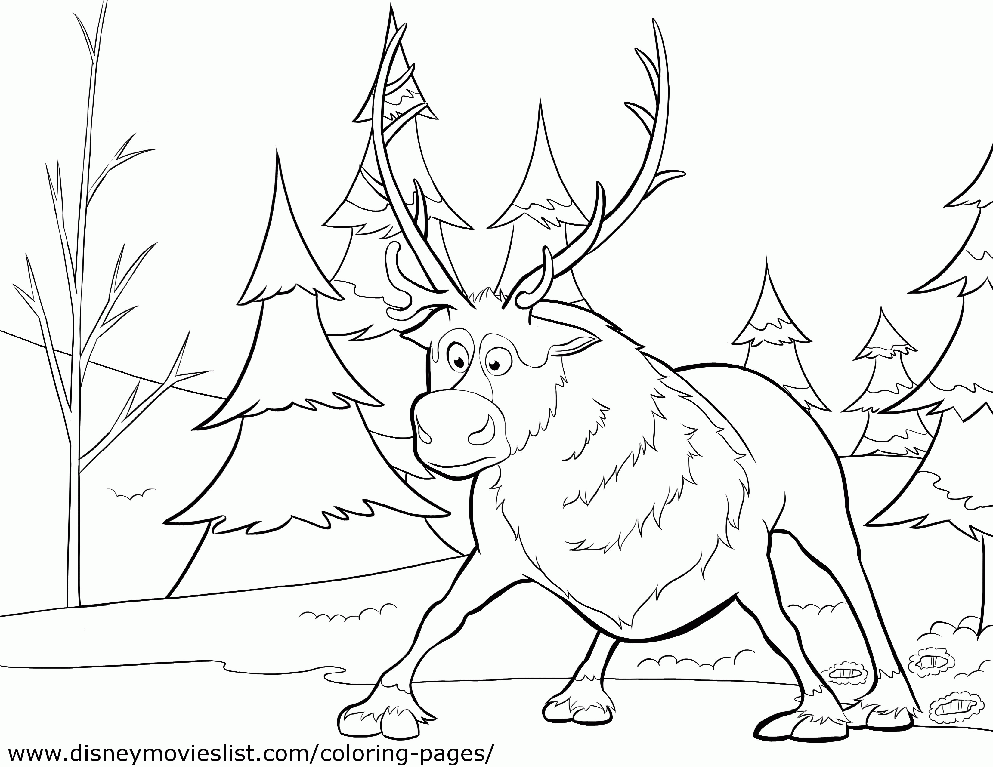 Cool Frozen 9 Coloring Page