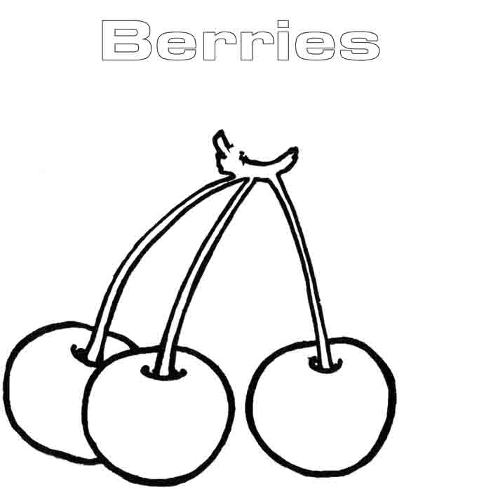 Cool Fruit 4 Coloring Page