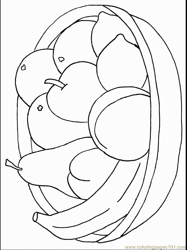 Cool Fruit 43 Coloring Page