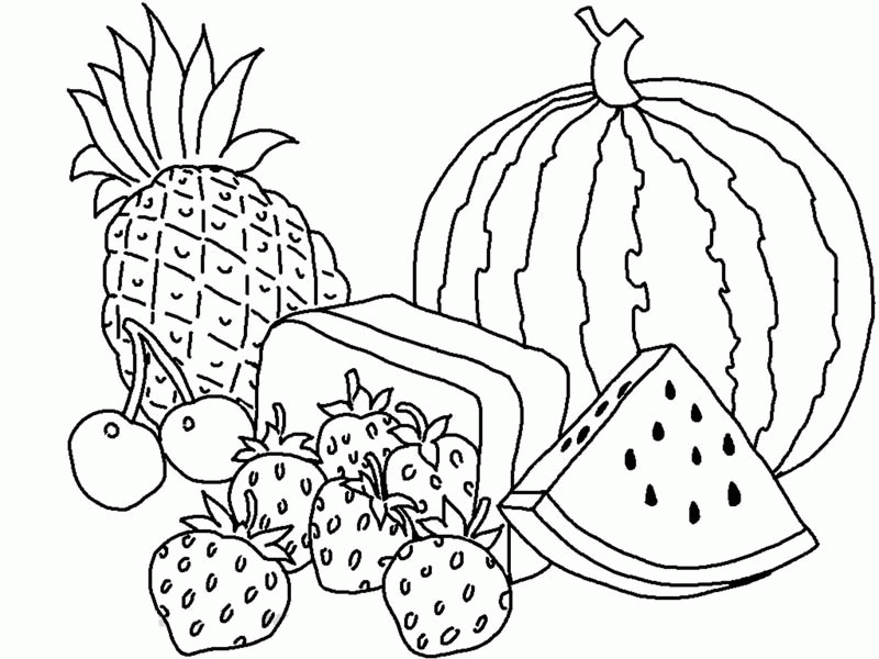 Cool Fruit 47 Coloring Page