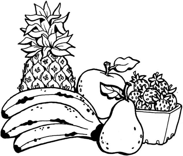 Fruit 5 Cool Coloring Page