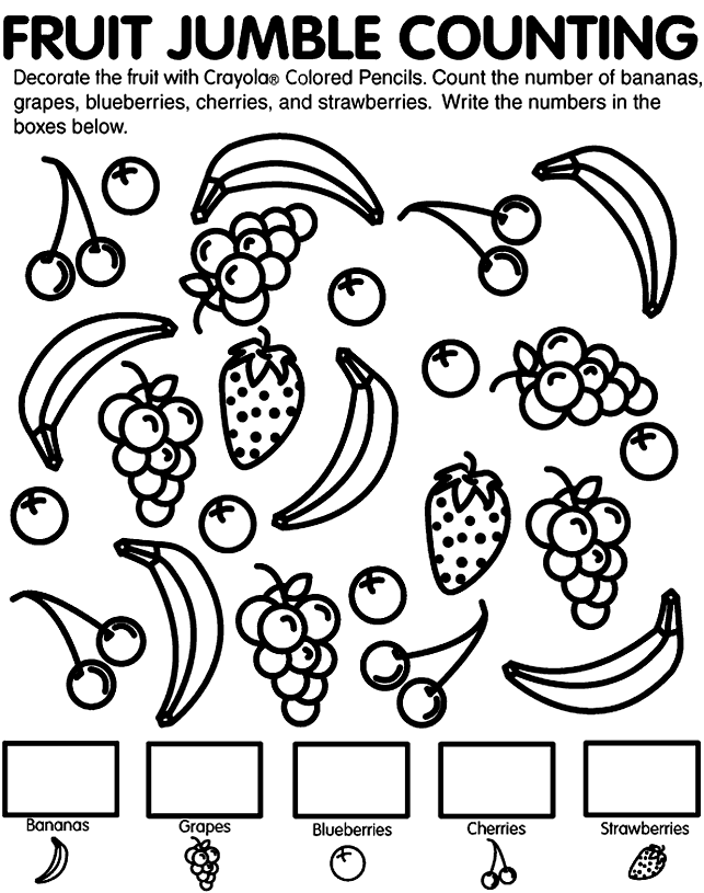 Fruit 53 For Kids Coloring Page