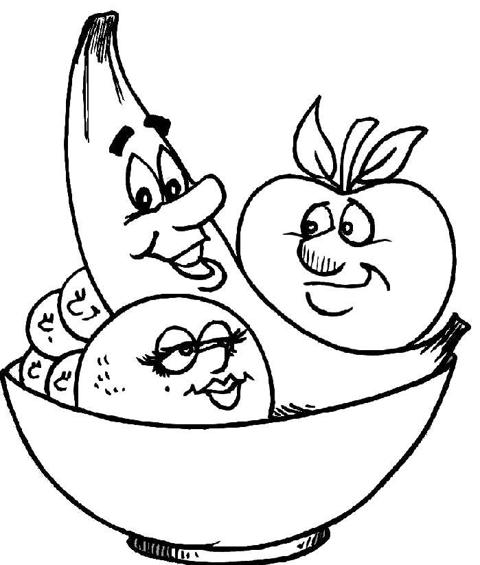 Cool Fruit 8 Coloring Page
